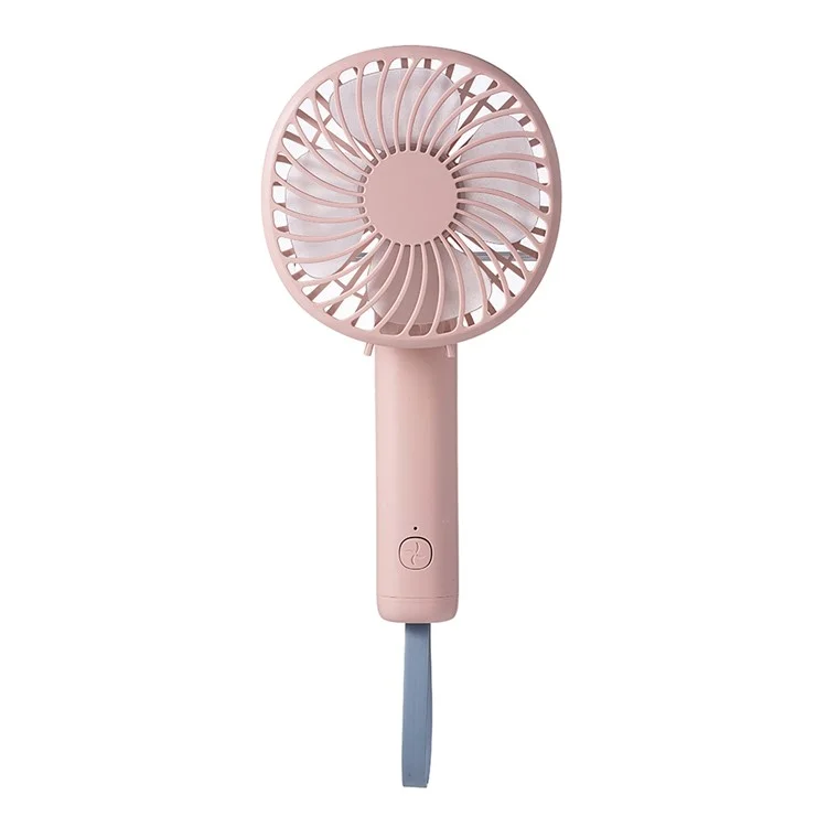 Ventilatore tascabile F20 rotante portatile USB ricaricabile con 3 velocità di raffreddamento - Rosa