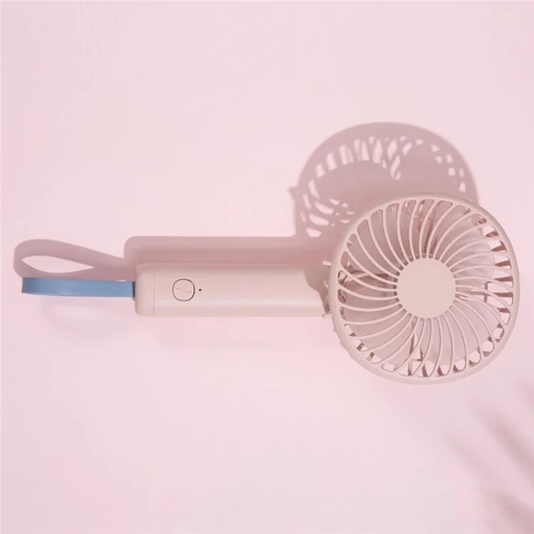 Ventilatore tascabile F20 rotante portatile USB ricaricabile con 3 velocità di raffreddamento - Rosa