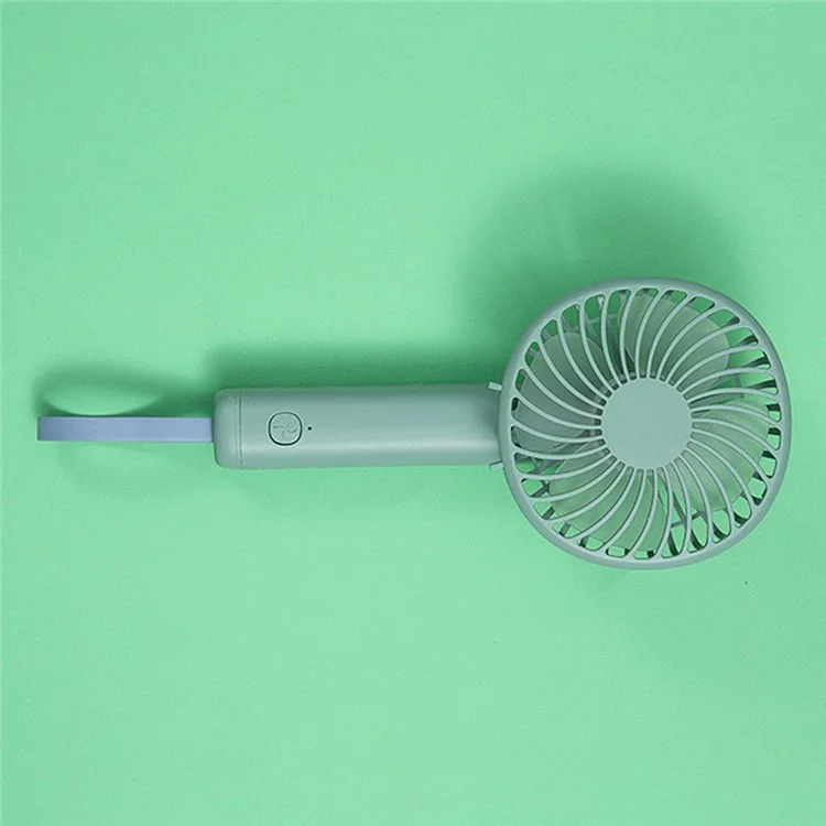 Ventilateur de poche F20 rotatif portable rechargeable USB à 3 vitesses - Vert noirâtre