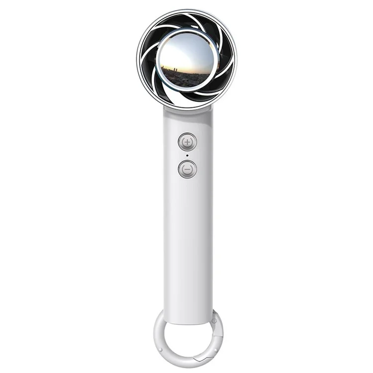 Ventilador de mano plegable WT16 Bajo nivel de ruido Ventilador de enfriamiento portátil para uso en exteriores, viajes, hogar y escritorio - Blanco