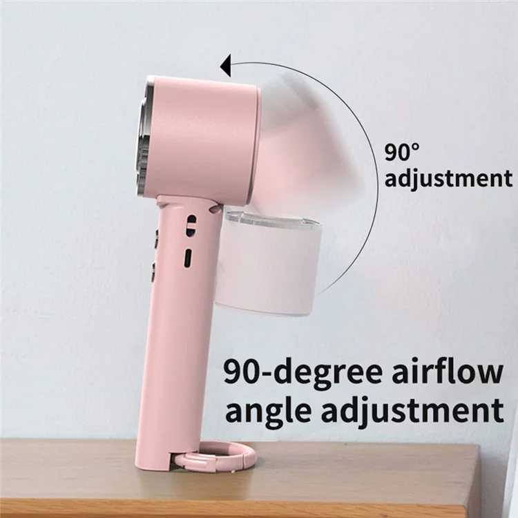 WT16 Ventilateur de poche pliable portable à faible bruit pour voyage en extérieur, utilisation à domicile et bureau - Vert clair
