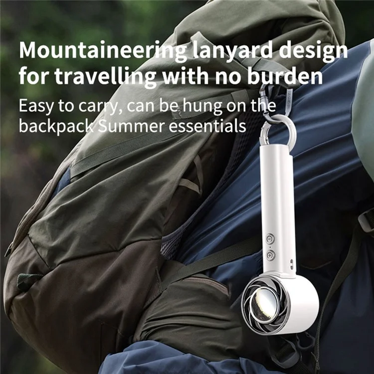 WT16 Ventilateur de poche pliable portable à faible bruit pour voyage en extérieur, utilisation à domicile et bureau - Vert clair