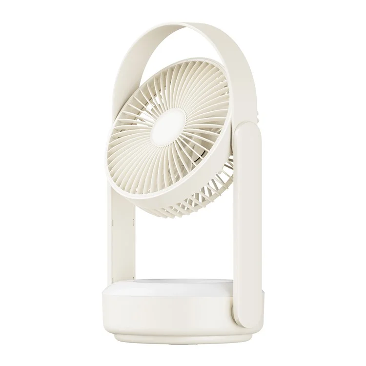 F62 Mur de Voyage à Domicile Suspendu Ventilateur D'été Color Fan de Bureau USB Charge Avec Fonction de Lumière de Nuit - Vert