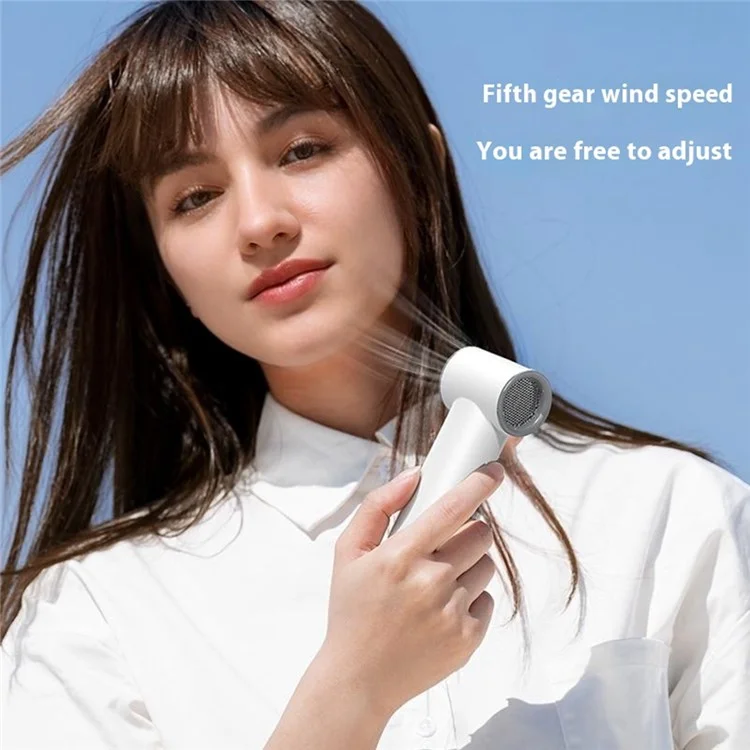BL03 High Speed Turbo Handheld Fan Rechargeable 5 Gears Adjustable Mini Portable Desk Fan - White