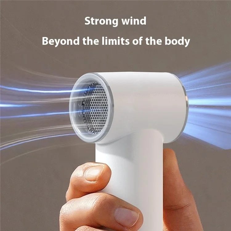 BL03 High Speed Turbo Handheld Fan Rechargeable 5 Gears Adjustable Mini Portable Desk Fan - White