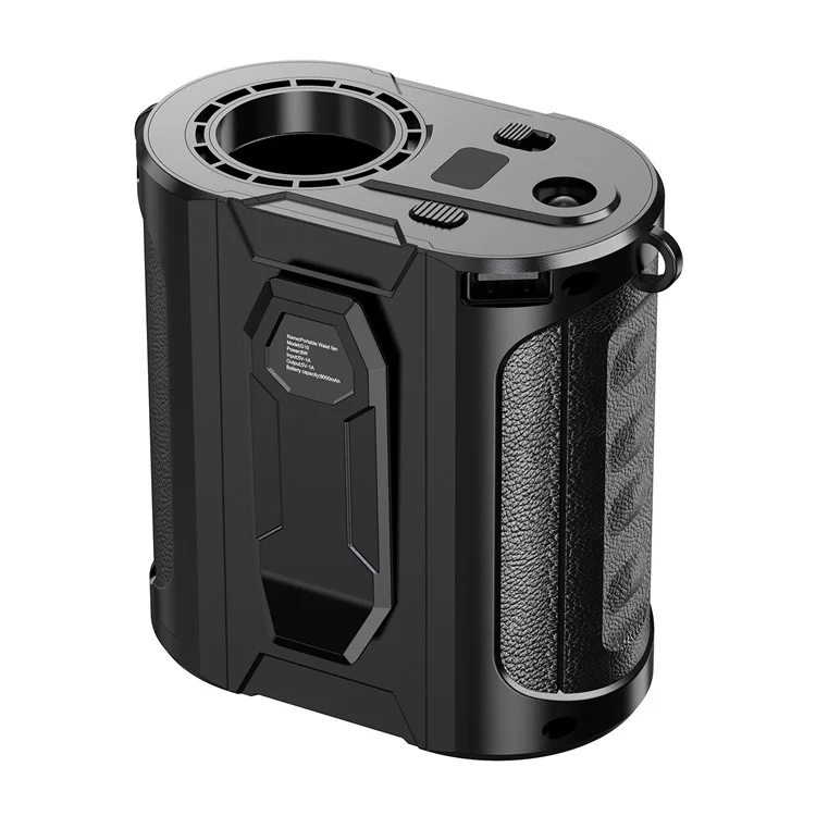 G20 Portable Waist Fan Rechargeable 5 Speed Adjustable LED Flashlight Power Bank Belt Fans for Hiking, Riding