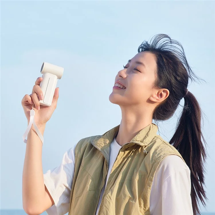 WT-F88 Portable Handheld Fan 19500RPM High Speed Turbo Fan Rechargeable 3 Speed Cooler - White