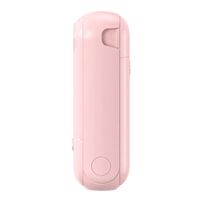 F11 Multifunctional Handheld Fan 5 in 1 Mini Fan Phone Holder Flashlight Mirror Power Bank - Pink