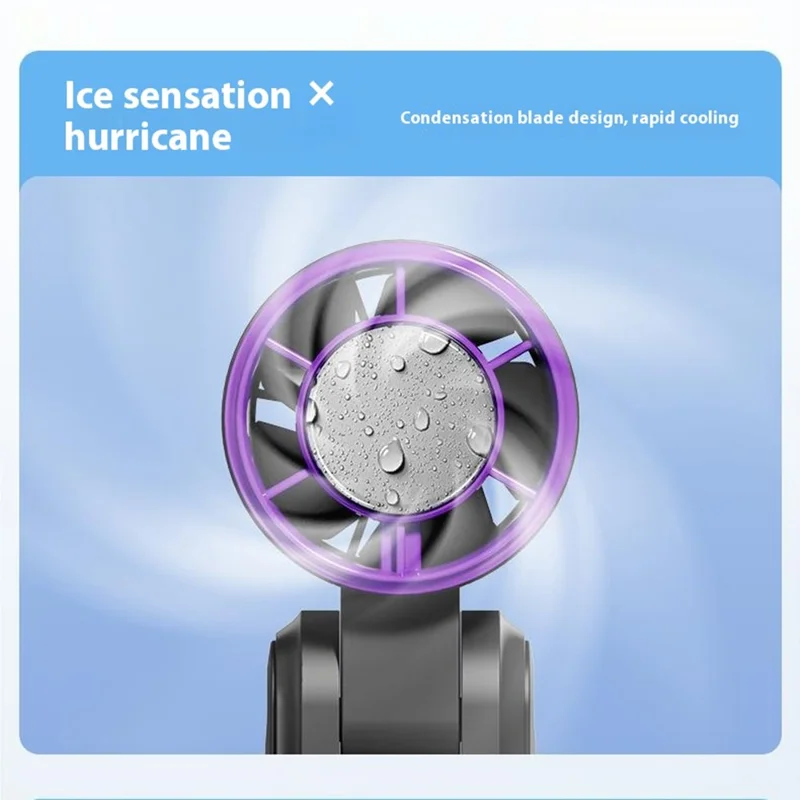 F17 Ventilateur portable turbo à compression froide avec 199 vitesses, affichage numérique - Noir