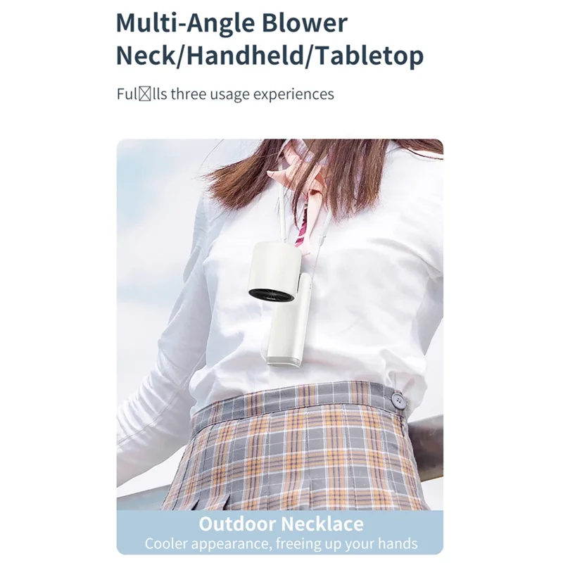 K-801 Cold Compress Summer Cooling Fan 100 Speeds Adjustable Portable Handheld Fan with Digital Display - Pink