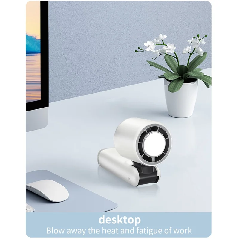 K-801 Cold Compress Summer Cooling Fan 100 Speeds Adjustable Portable Handheld Fan with Digital Display - Pink