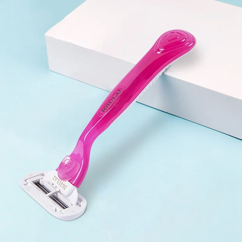 BOB IGIULAI For Women 4 Layers Manual Hair Remover Waterproof Shaving Kit with 1 Head + 1 Handle