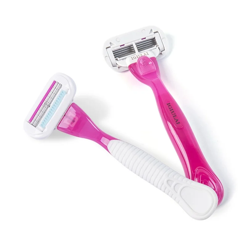 BOB IGIULAI For Women 4 Layers Manual Hair Remover Waterproof Shaving Kit with 1 Head + 1 Handle