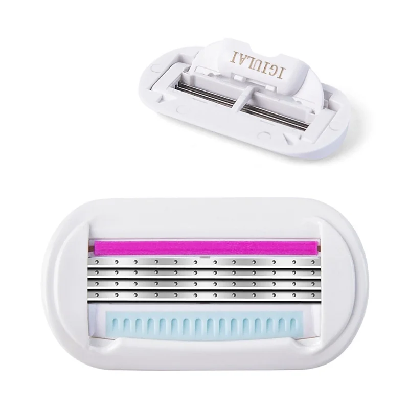 BOB IGIULAI For Women 4 Layers Manual Hair Remover Waterproof Shaving Kit with 1 Head + 1 Handle
