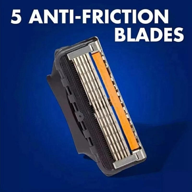 5 Layers Manual Razor for Men Shaving Tool Multifunction Hair Trimmer, with 5 Heads + 1 Handle