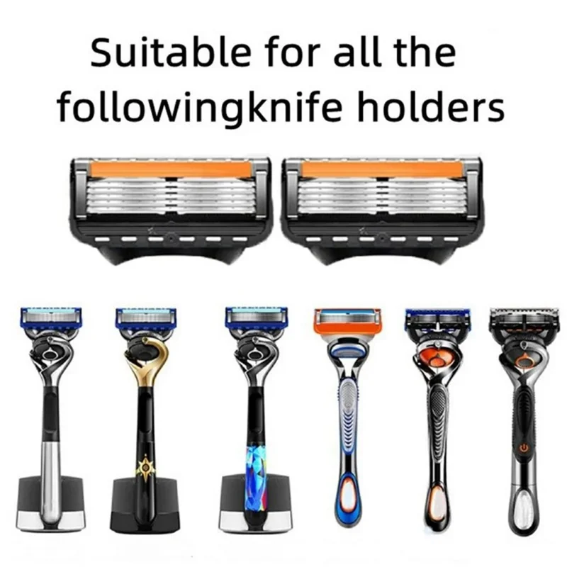 5 Layers Manual Razor for Men Shaving Tool Multifunction Hair Trimmer, with 5 Heads + 1 Handle
