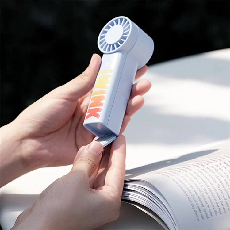 IWINK Z6 USB Mini Fan 3 Gears Adjustable Summer Cooling Handheld Fan for Home Office Travel - Sky Blue