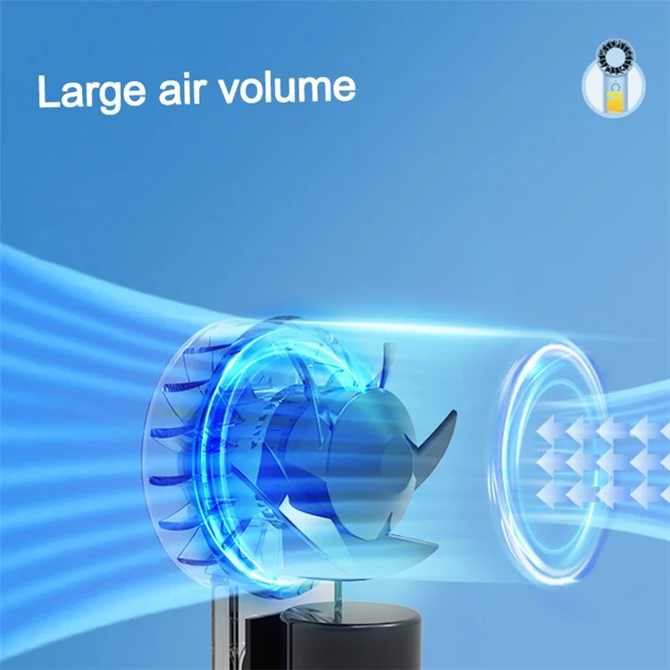 IWINK Z6 USB Mini Fan 3 Gears Adjustable Summer Cooling Handheld Fan for Home Office Travel - Sky Blue