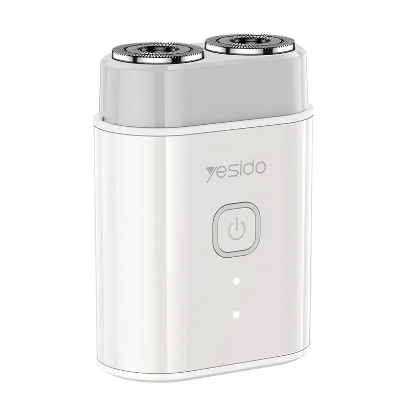 YESIDO MG20 IPX5 Waterdichte Reiseproduct Elektrische Scheerapparaat met Smart Display Dubbele Ring Drijvende Messen - Wit