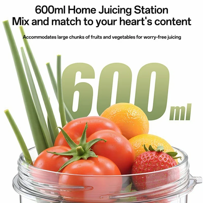 YESIDO EC27 EU Plug Portable Juicer 2 in 1 850W High Power Dual Speed Adjustable Fruit Vegetable Blender (BPA Free, No FDA)