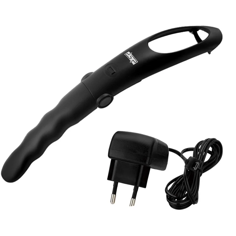 DSP 60050 Elektrischer Rasierer-Set für Männer mit verlängerbarem Griff für die Körperpflege, IPX5 wasserdicht, wiederaufladbarer Rasierapparat – Schwarz