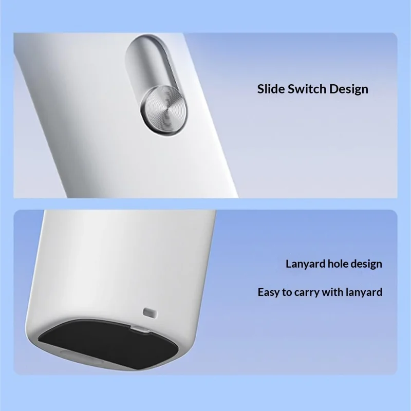 YS-G9 Mini Handheld Fan Built-in 1500mAh Battery Digital Display 100 Speeds Adjustable Clip-on Desktop Fan - White