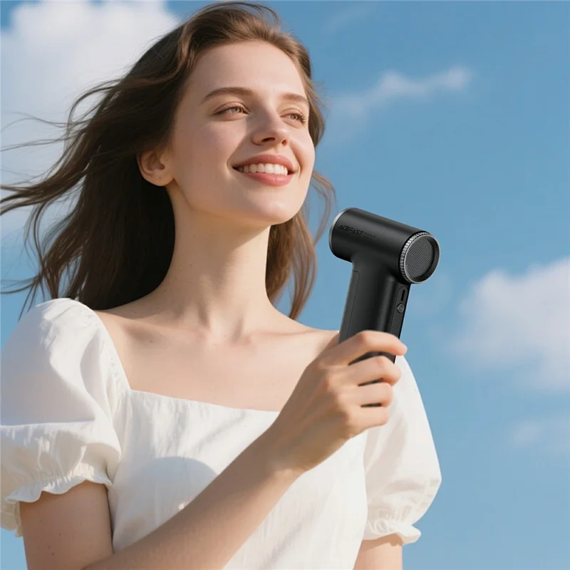 ACEFAST YF4 Handheld Turbo Fan with LED Digital Display 199 Speed Levels Fan for Electronics Cleaning