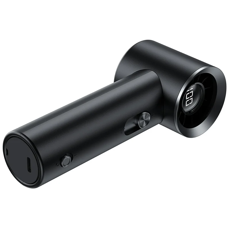 ACEFAST YF1 Mini Handheld Fan Digital Display 100 Wind Speed Adjustment USB-C Rechargeable Portable Fan - Black