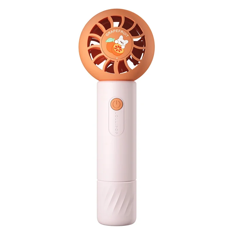 MF062 Cute Pocket Fan Portable Mini Cooling Fan 3 Gears Summer Mute Handheld Fan - Pink