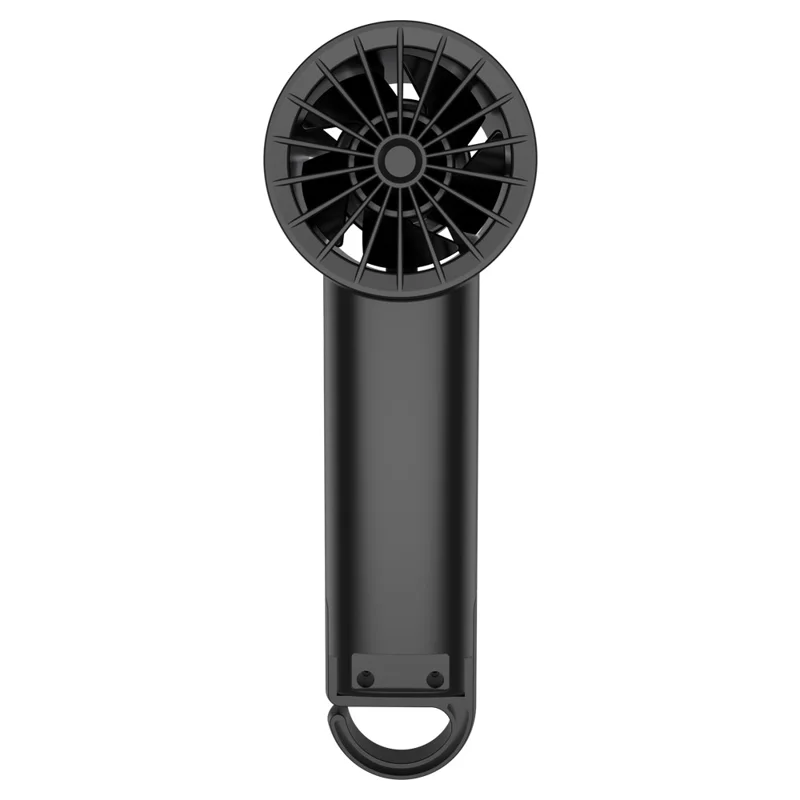 LEREACH Cold Compress Ventoinha Portátil de Mão com 5 Velocidades Ajustáveis, Ventilador Mini Recarregável de Secretária - Cinzento+Roxo
