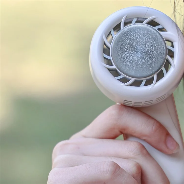 RD11 Halbleiter-Kühlventilator Mini Tragbarer Nackenhängendfächer Outdoor-Sommerlüfter - Pink
