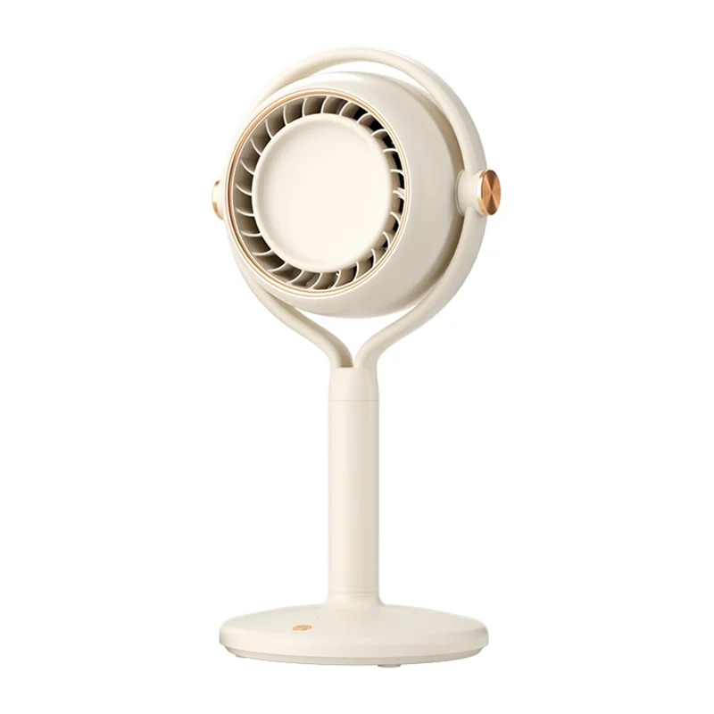 Y-3 Floor Standing Fan USB Rechargeable 3 Speed Bladeless Turbo Air Circulation Fan for Bedroom Office - Beige