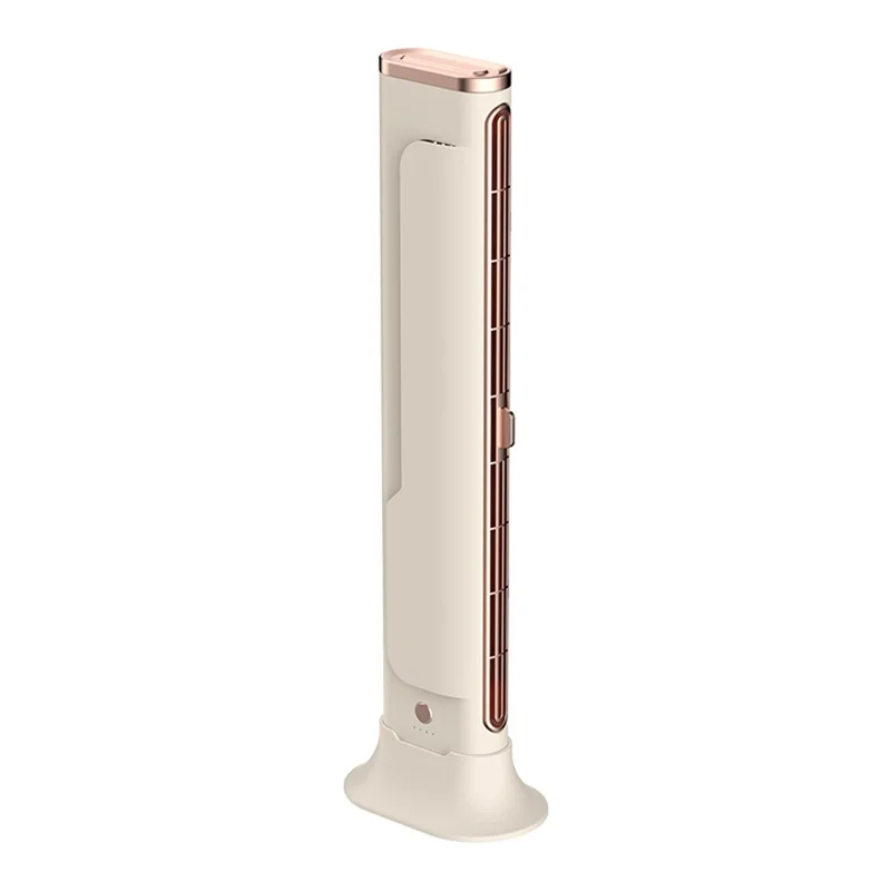 F3 Ventoinha de Secretária sem Pás, Saída de Ar Ajustável, Ventilador de Mesa e Parede para Escritório, Cozinha, Quarto - Bege