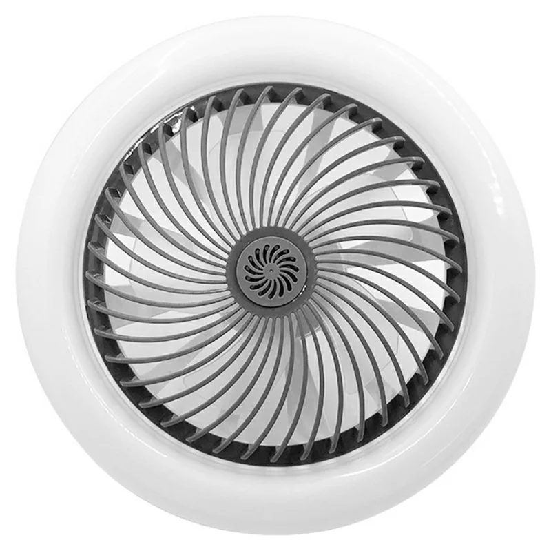 E27 Ceiling Fan Light Remote Control 3 Speeds Adjustable Aromatherapy Lamp for Bedroom Study Room - White