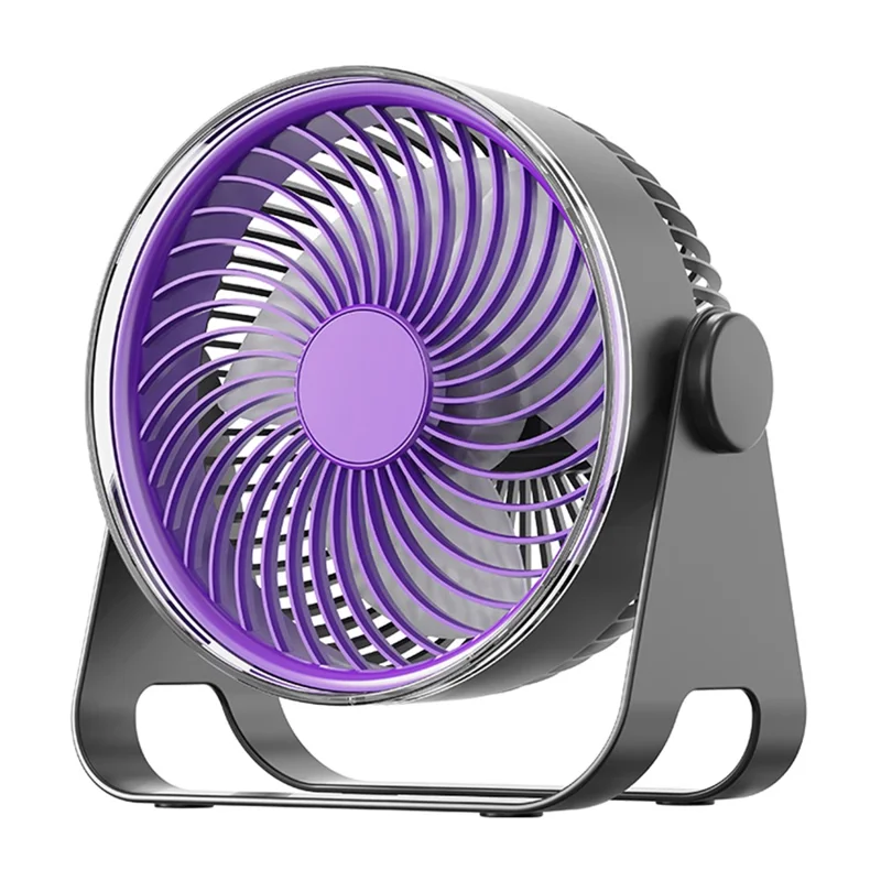Z2 5-Speed Portable Circulation Desk Fan 1200mAh Type-C Rechargeable Cooling Fan - Grey