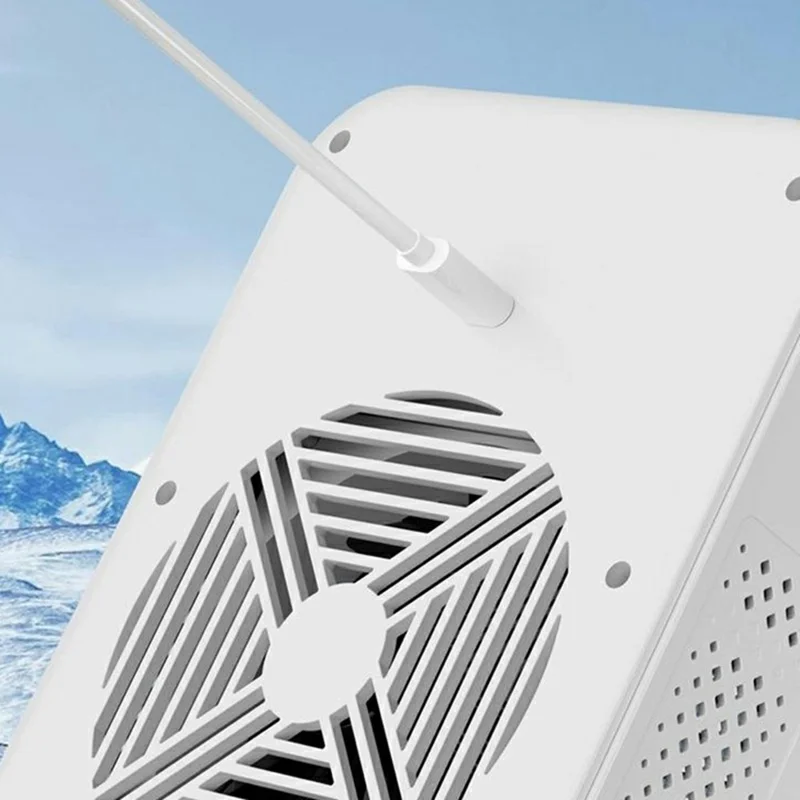 L8 Mini Air Cooler 500ml Tank 3000mAh Rechargeable 25W 2-Speed Desktop Mist Fan