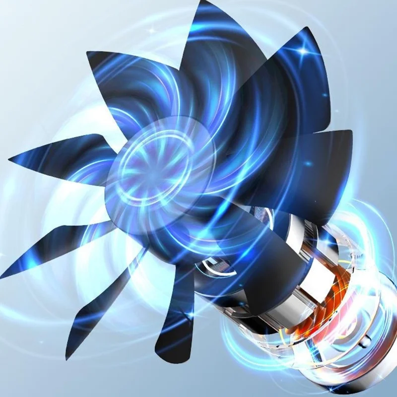 L7 Mini Air Cooler 500ml Water Tank 1800mAh USB Rechargeable Humidifying Fan for Desktop - White