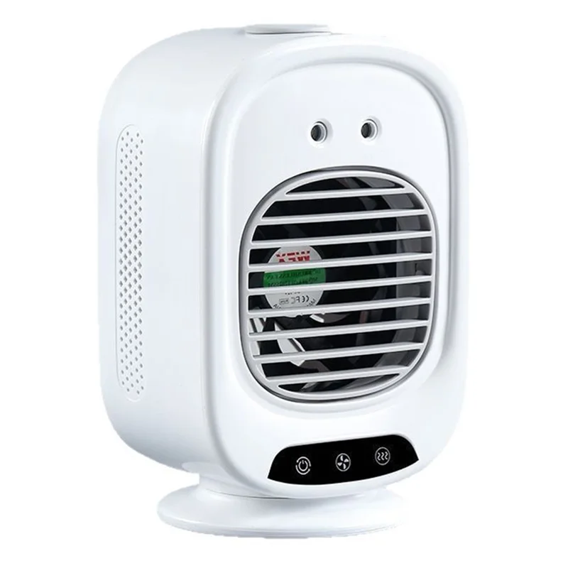L16 Portable Air Conditioner Fan USB-C Rechargeable 3-Speed Desktop Cooling Mist Humidifier - White