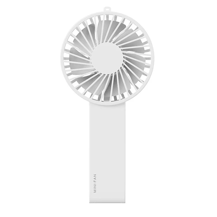 F58 Été de Refroidissement Mini Ventilateur de Portable 3 Vitesses Vandes de Bureau Avec Support de Pliage à 90 Degrés - Blanc