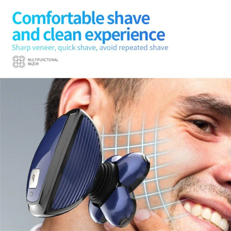 MARSKE MS-3400 Barbeador Elétrico para Homens Cabeça Calva Impermeável 4 em 1 Kit de Grooming Molhado / Seco (Sem Garrafa de Óleo)