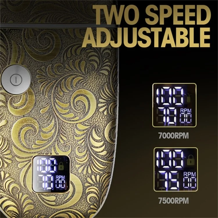 961 Retro Metal Electric Shaver for Men Two Speed Adjustable Beard Razor Shaving Machine