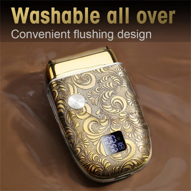 961 Retro Metal Electric Shaver for Men Two Speed Adjustable Beard Razor Shaving Machine