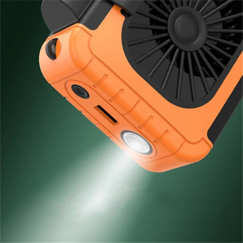 Hanging Neck Fan Summer Cooling Fan 6000mAh Emergency Phone Power Bank - Pink
