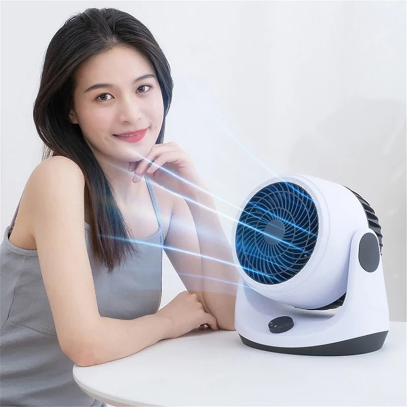 Ventilador de escritorio Strong Wind 2 niveles de velocidad del viento Ventilador de refrigeración de verano para el hogar y la oficina