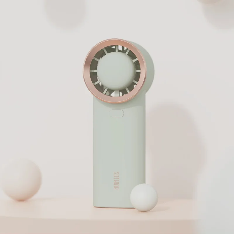 SOTHING 3600mAh Turbo Handheld Fan USB Rechargeable Bladeless Summer Cooling Fan - Green