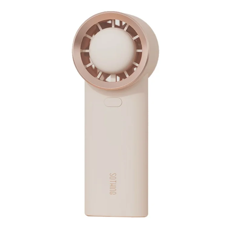 SOTHING 1200mAh Ventilateur portatif rechargeable USB 3 vitesses de vent Ventilateur de refroidissement de bureau d'été - Blanc