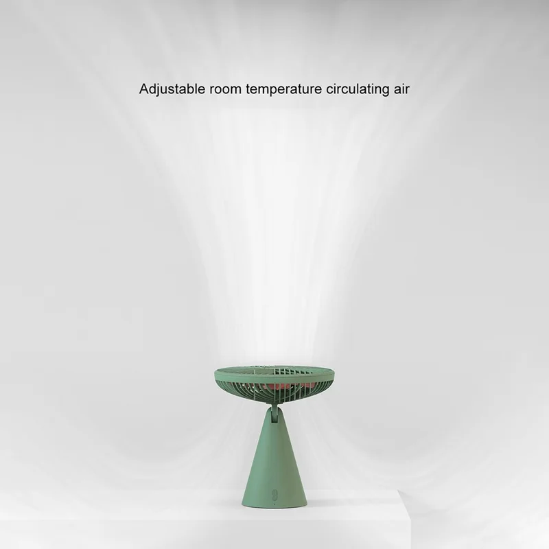 SOTHING Forest Desktop Fan USB Rechargeable Mute Cooling Fan with 3 Wind Speeds - Green