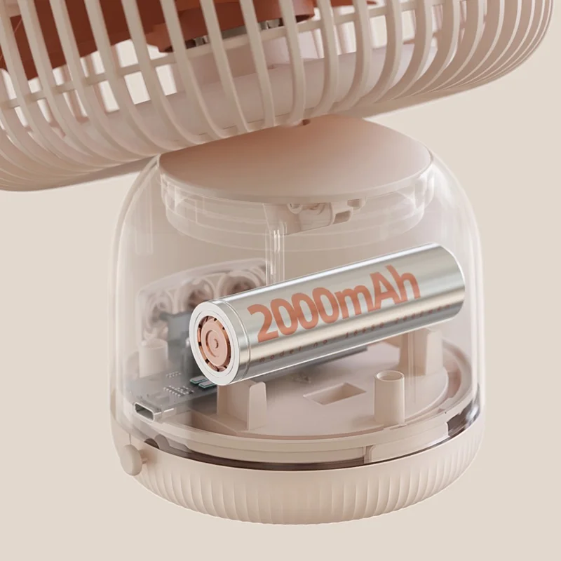 SOTHING Muguet Multifunction Desktop Fan Night Light USB Rechargeable Cooling Fan with Remote Control - Green