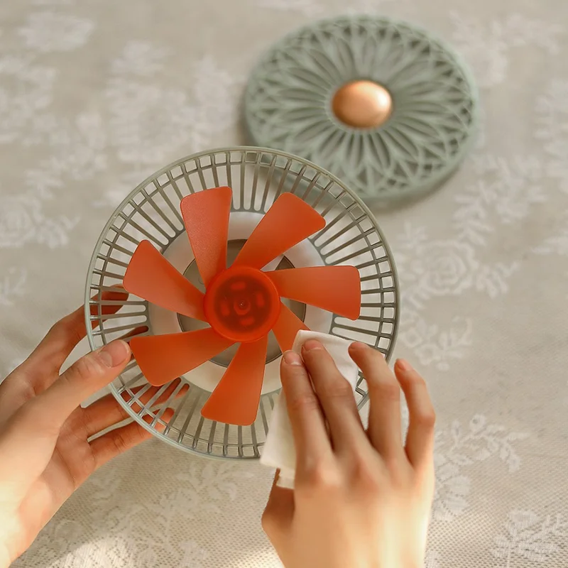 SOTHING Muguet Multifunction Desktop Fan Night Light USB Rechargeable Cooling Fan with Remote Control - Green