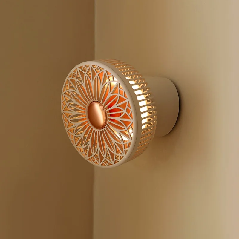 SOTHING Muguet Multifunction Desktop Fan Night Light USB Rechargeable Cooling Fan with Remote Control - Green